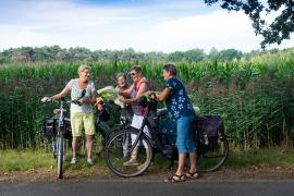Fietsen langs wijngaarden en pluktuinen Fietsen langs wijngaarden en pluktuinen